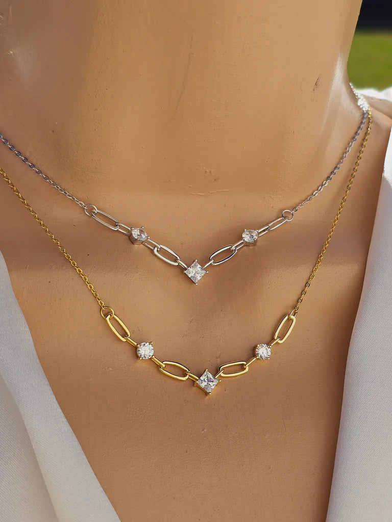 .925 Sterling Silver CZ Necklaces