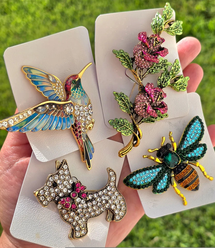 Fashion Crystal Brooch Pin