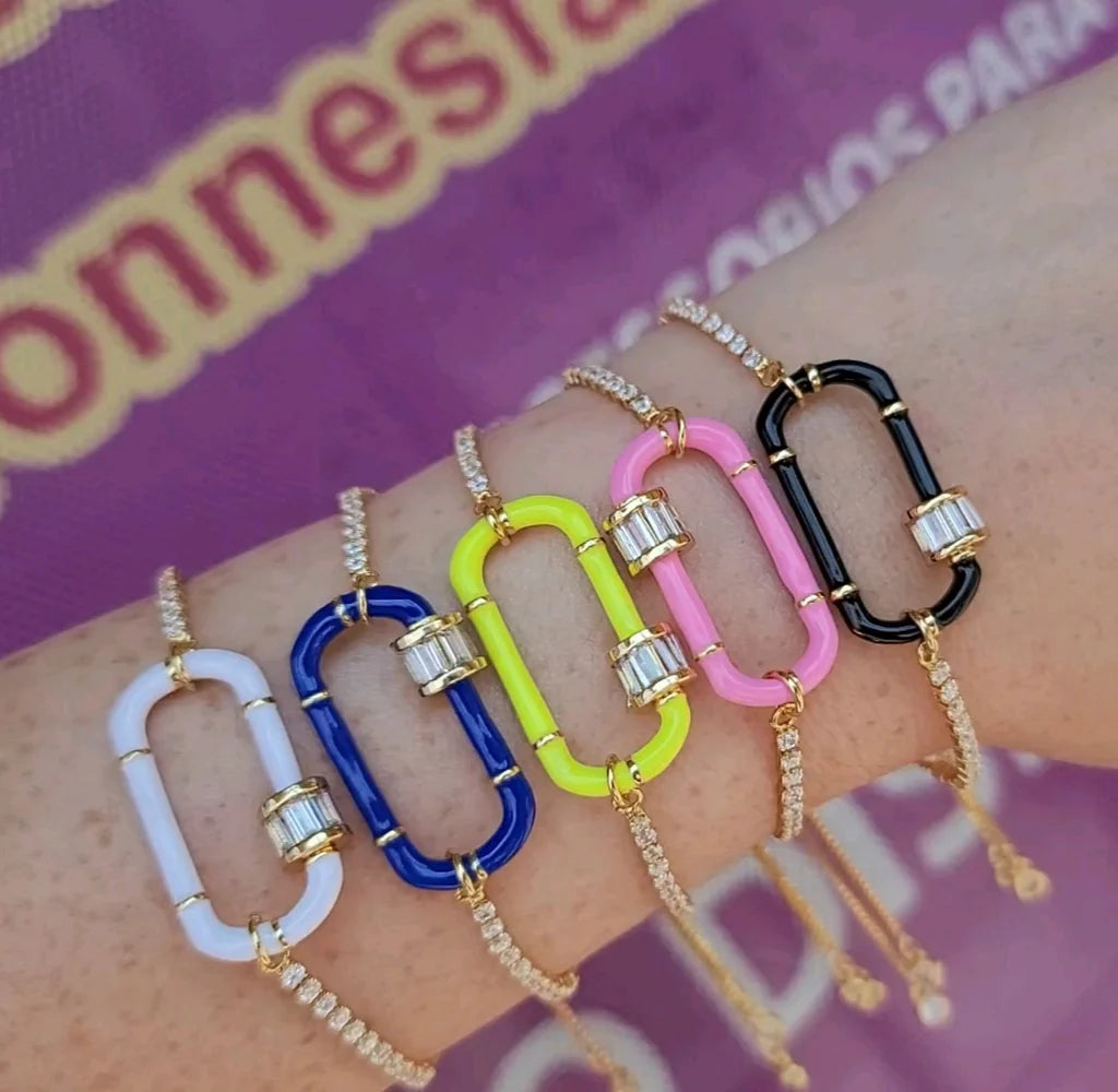 18k gold plated adjustable color bracelet