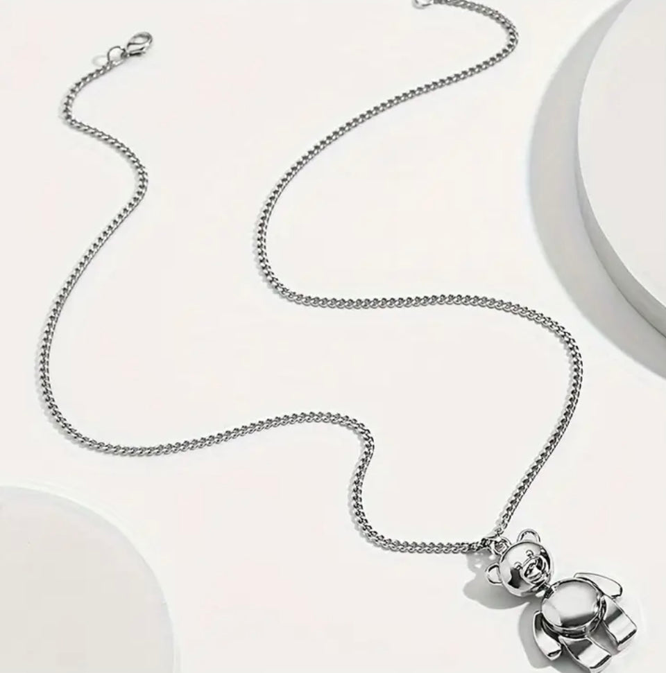 Stainless Steel Bear Necklaces