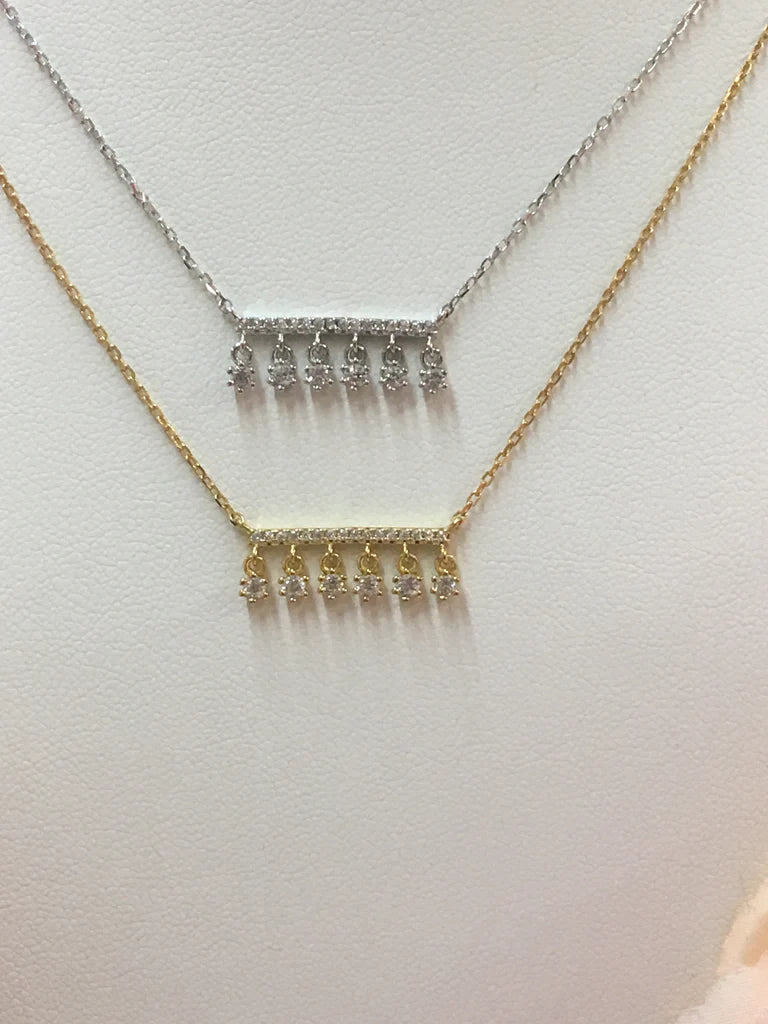.925 Sterling Silver And Cz Zirconias