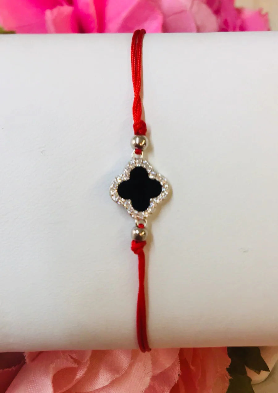 .925 Sterling Silver Clover Adjustable
