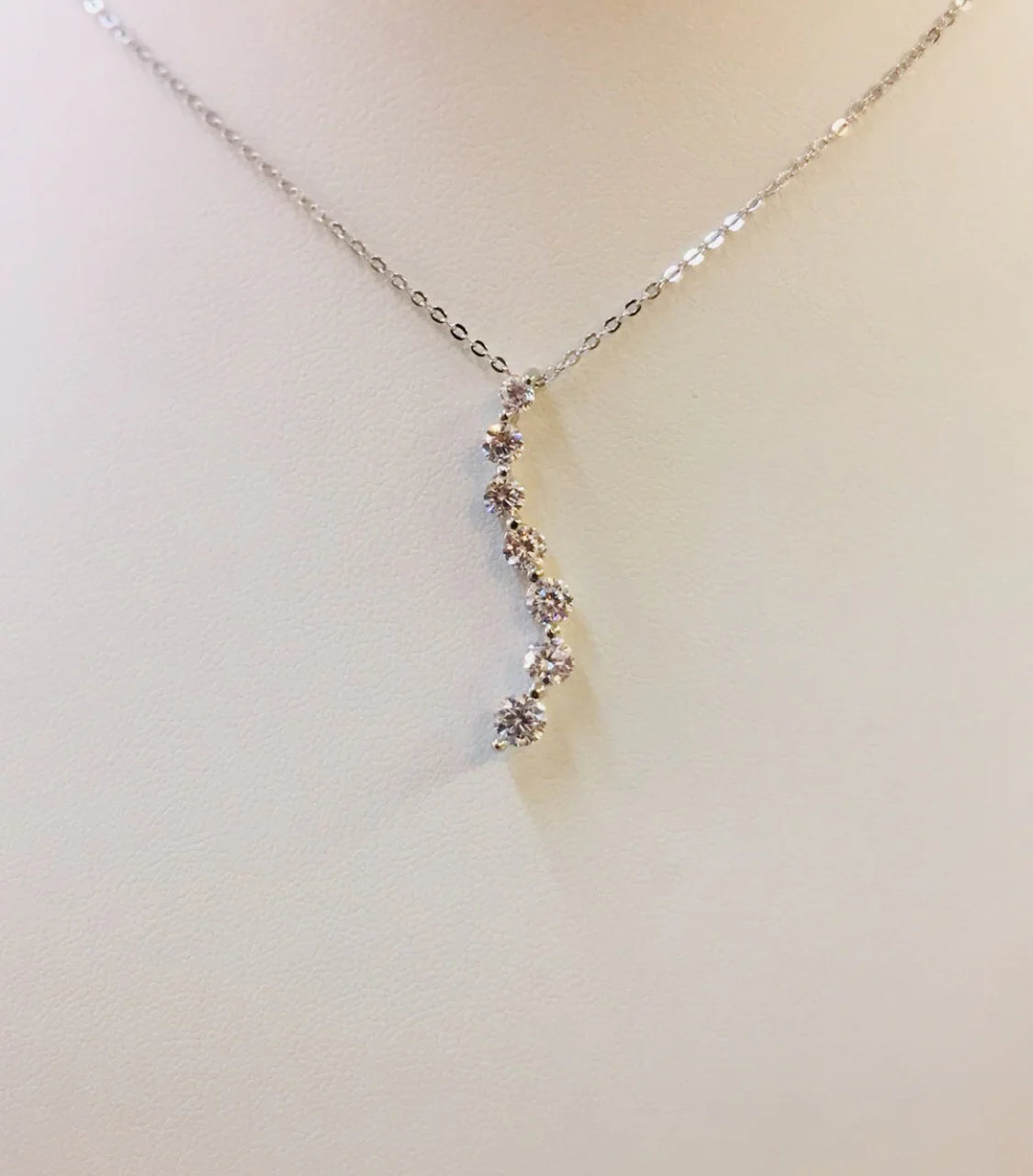 .925 Sterling Silver And Cz Necklace