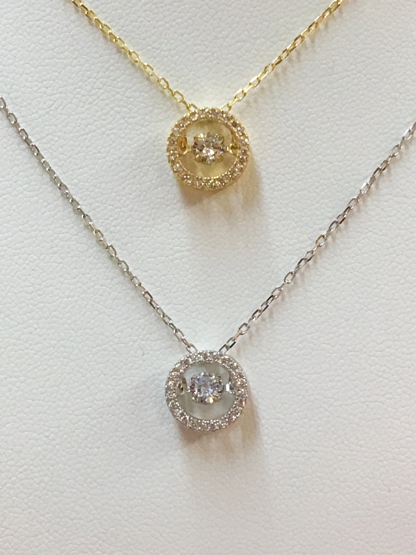 .925 Sterling Silver Circle With Zirconias Necklace