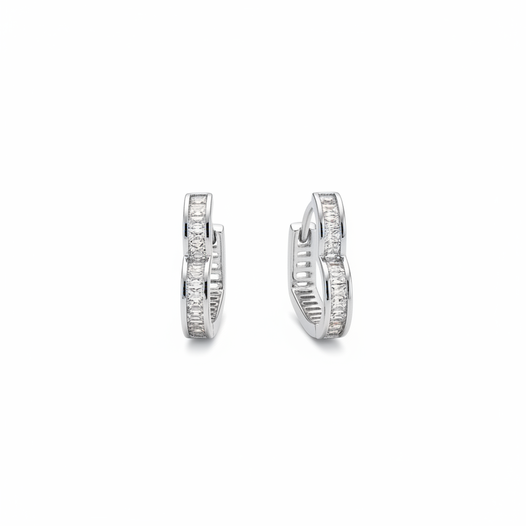 Heart hoop silver - desde original