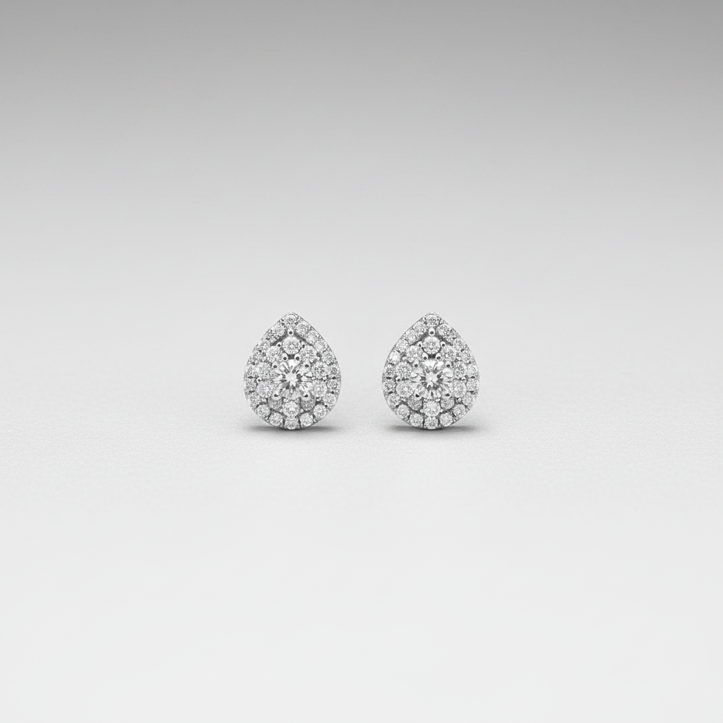Tear drop plateado