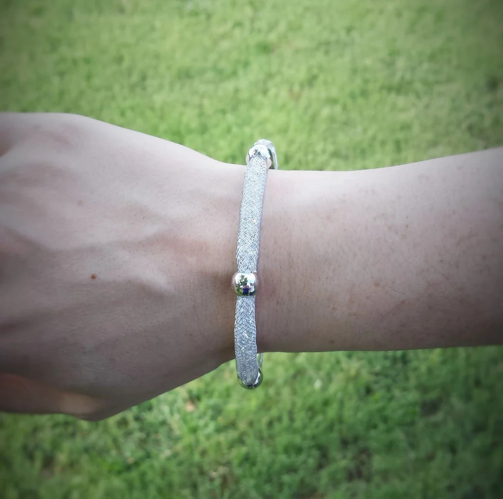 Rhodium Plated fashion bracelet