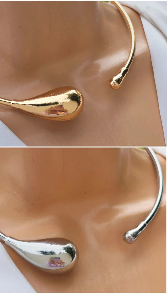 18k gold plated drop necklaces