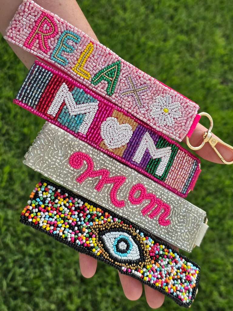 Fashion seed beads keychain