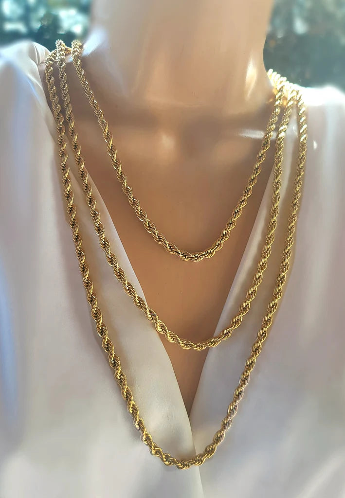 Stainless steel 20" , 24" and 30" necklaces