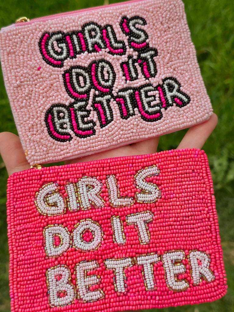 Fashion seed beads coin purse