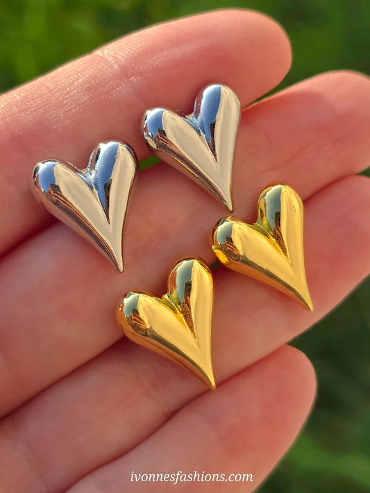 18k gold plated minimalist stud earrings