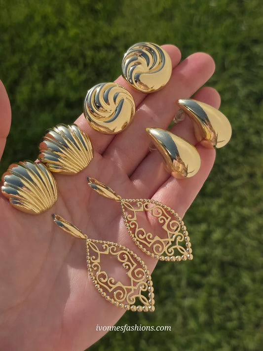 18k gold plated earrings