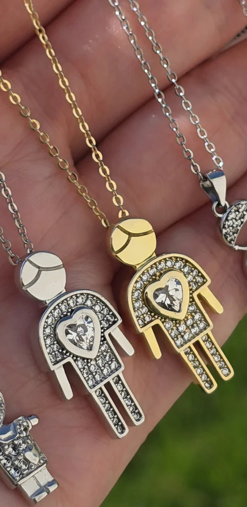 .925 Sterling Silver Boy necklace