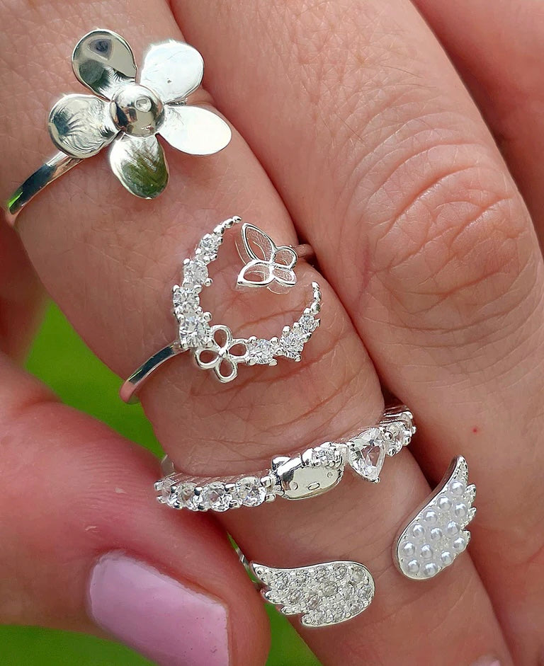 .925 sterling silver CZ rings