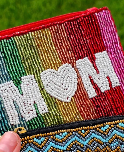 Fashion seed beads wallet / coin purse
