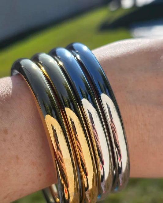 18k gold plated bangle bracelets