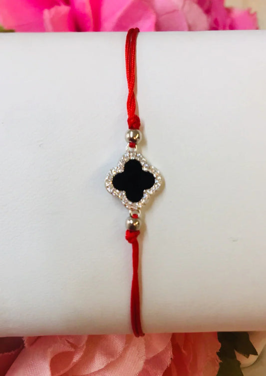 .925 Sterling Silver Clover Adjustable