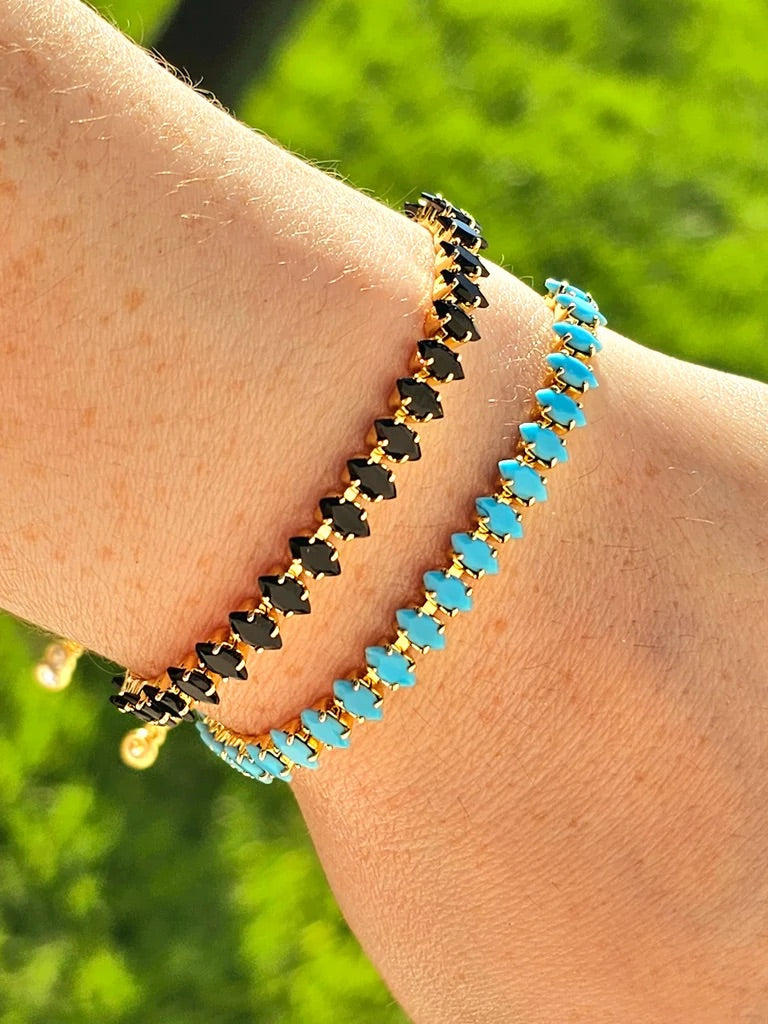 18k gold plated crystal bracelets
