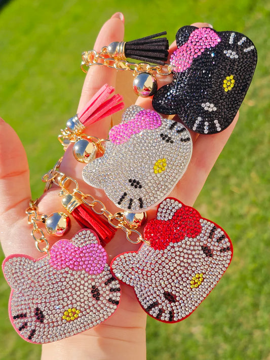 Fashion keychain with crystals