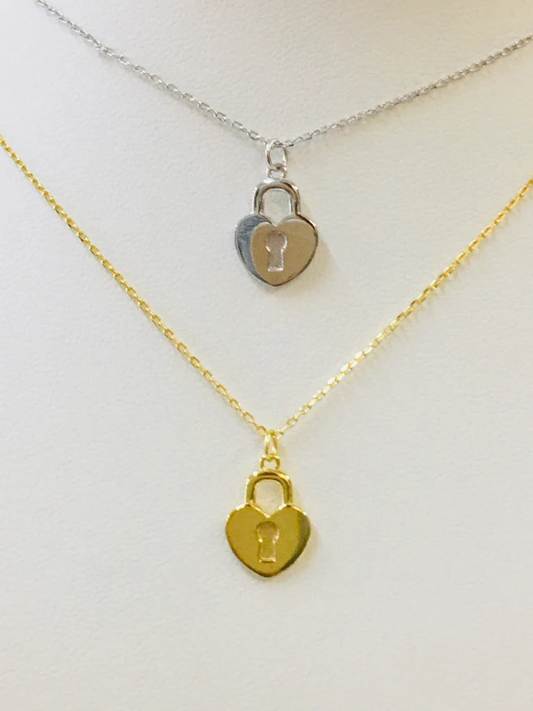 .925 Sterling Silver Heart Necklace