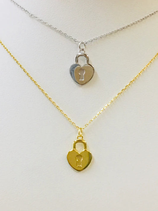 .925 Sterling Silver Heart Necklace