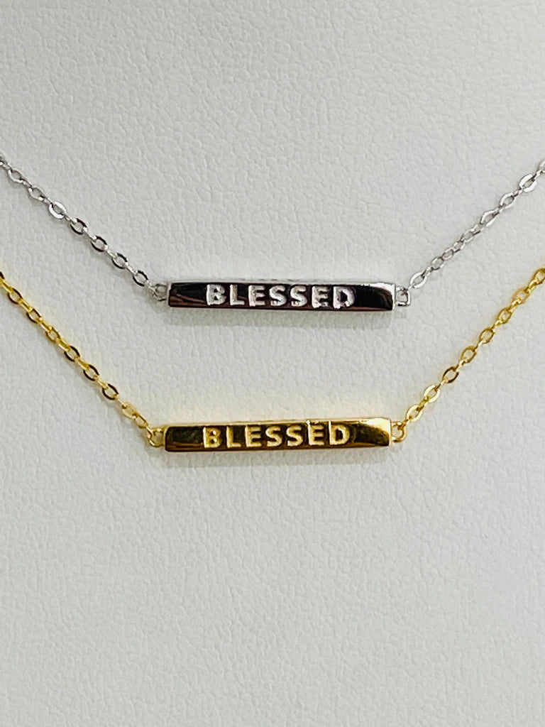 .925 Sterling Silver Believe, Love, Faith And Blessed Necklaces