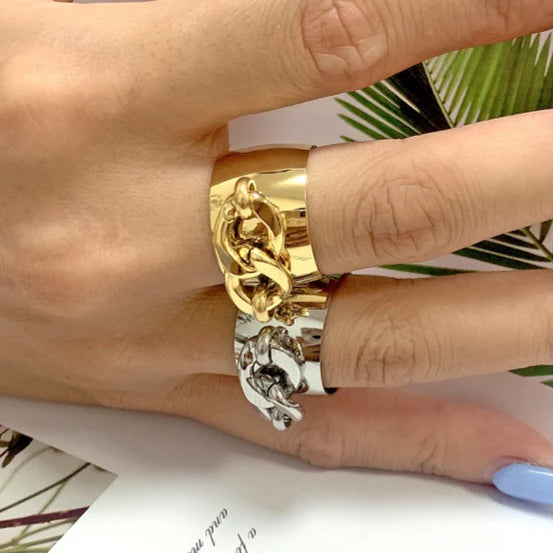 Stainless steel chain style rings
