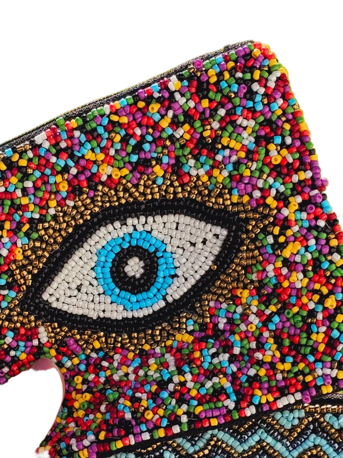Fashion seed beads coin purse