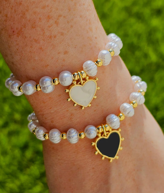 18k gold plated heart bracelets