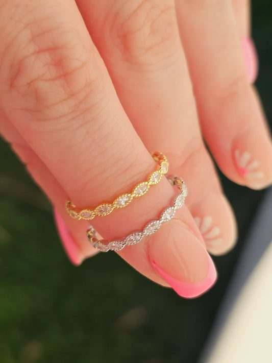 .925 sterling silver cz rings