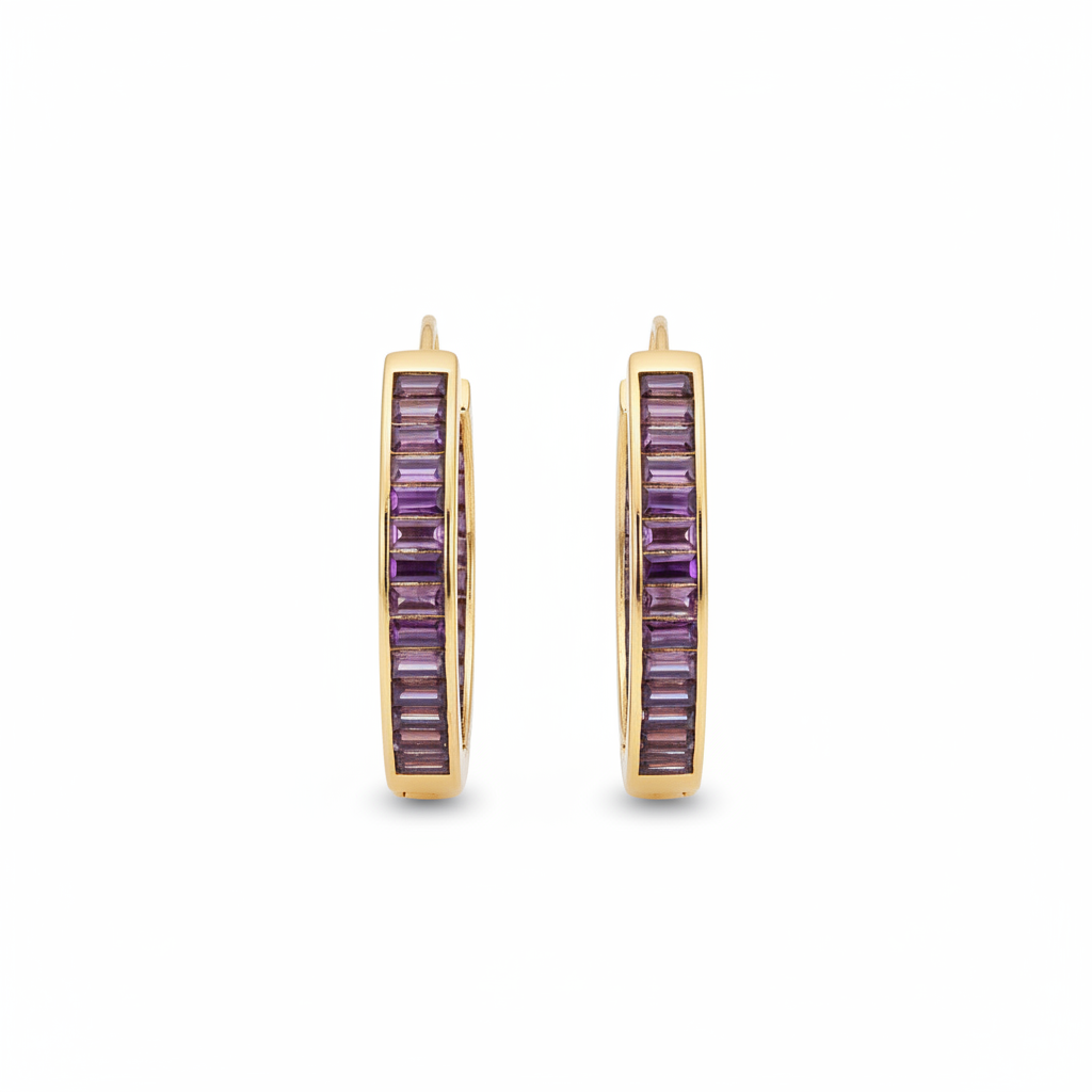 Aretes morado