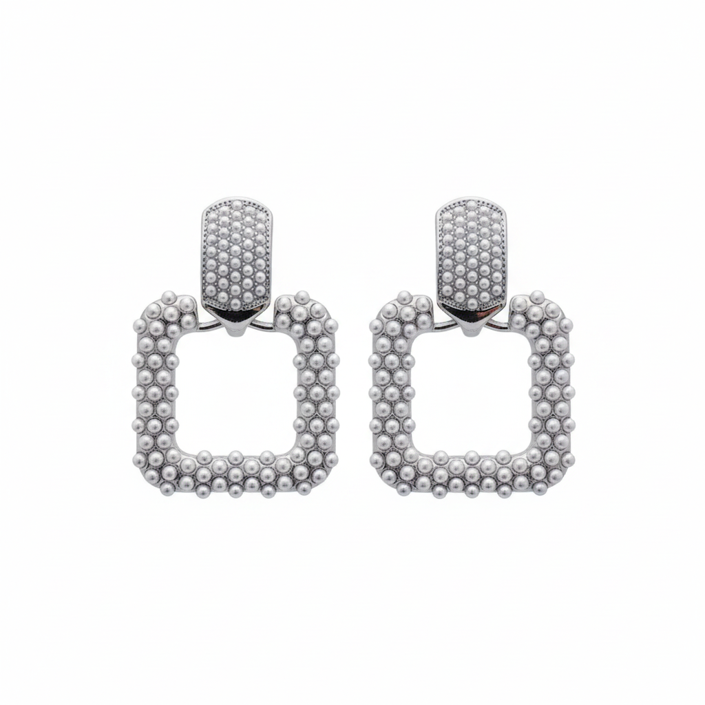 Aretes plateados corregidos