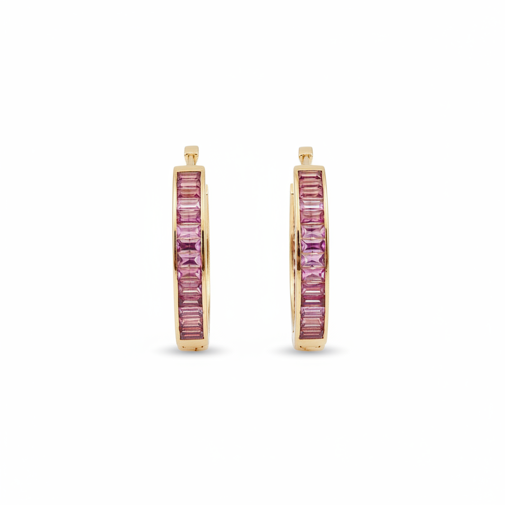 Aretes rosa