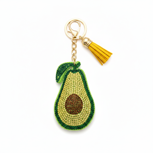 Avocado Keychain - Fondo Blanco