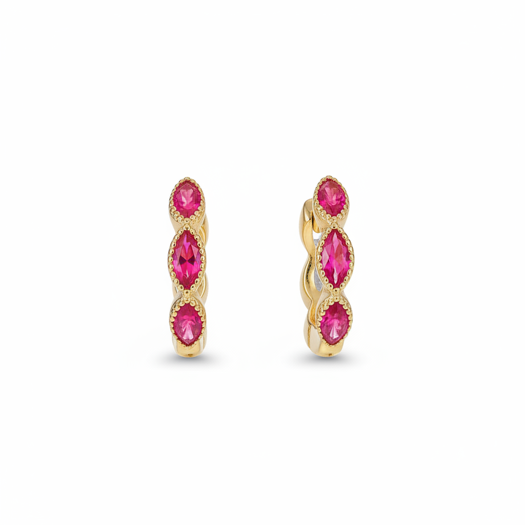 Chain hoop pink
