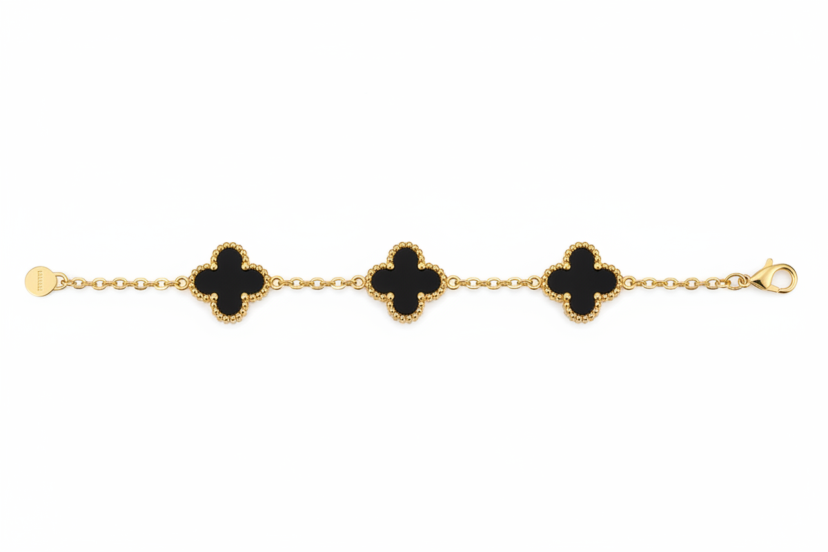 Clover bracelet - black