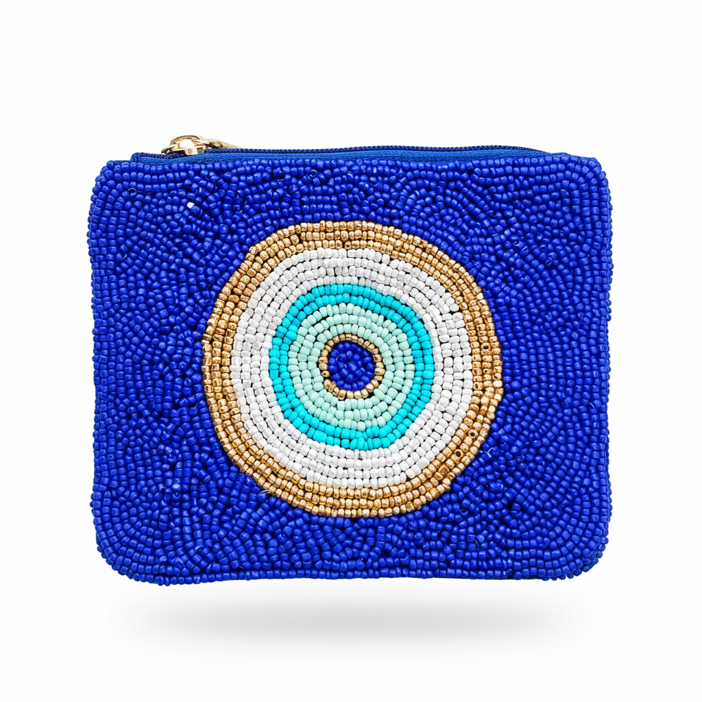 Coin Purse Azul - Fondo Blanco