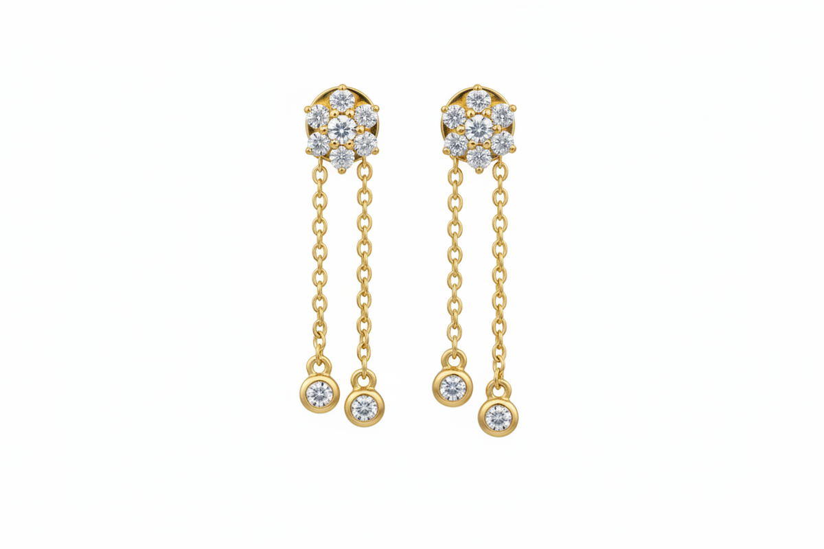 CZ chain - white gold