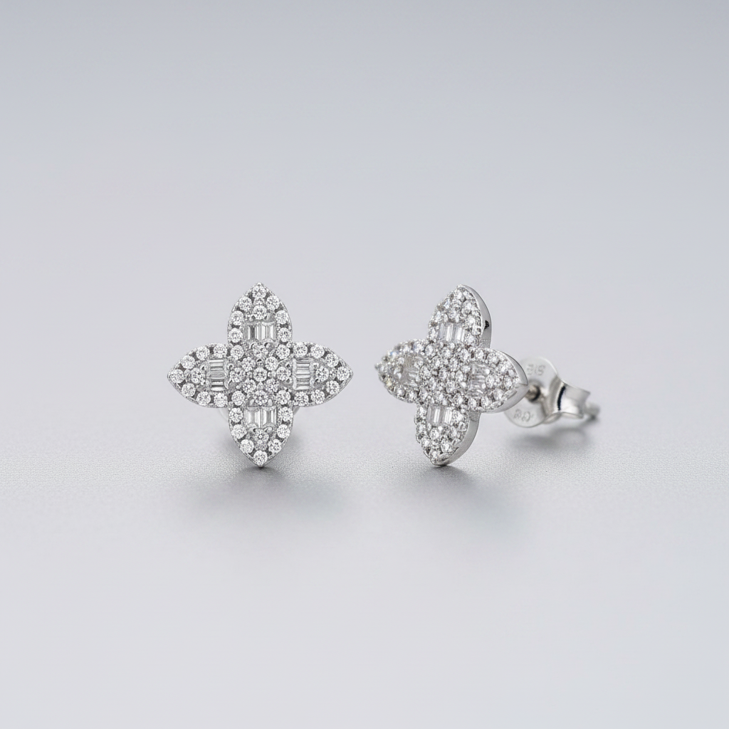 CZ stud earrings