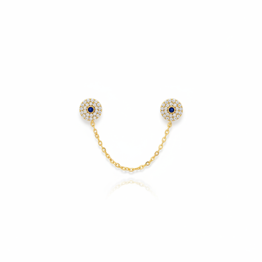 Evil eye chain dorado
