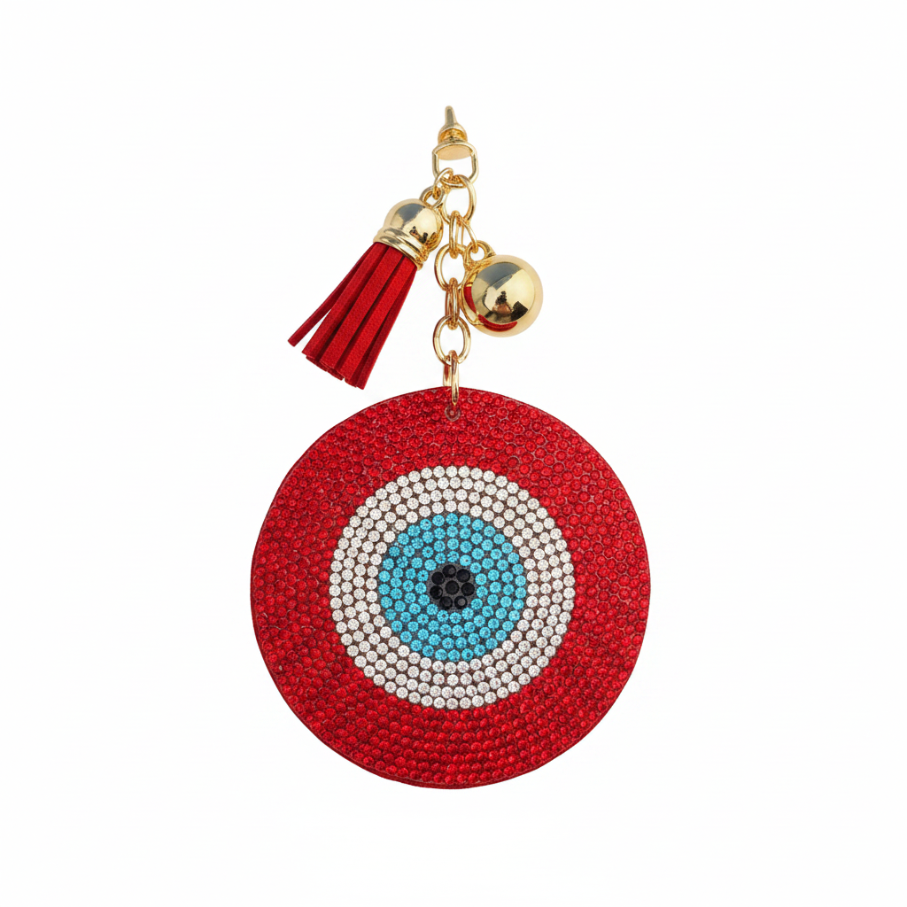 Evil Eye Red Keychain