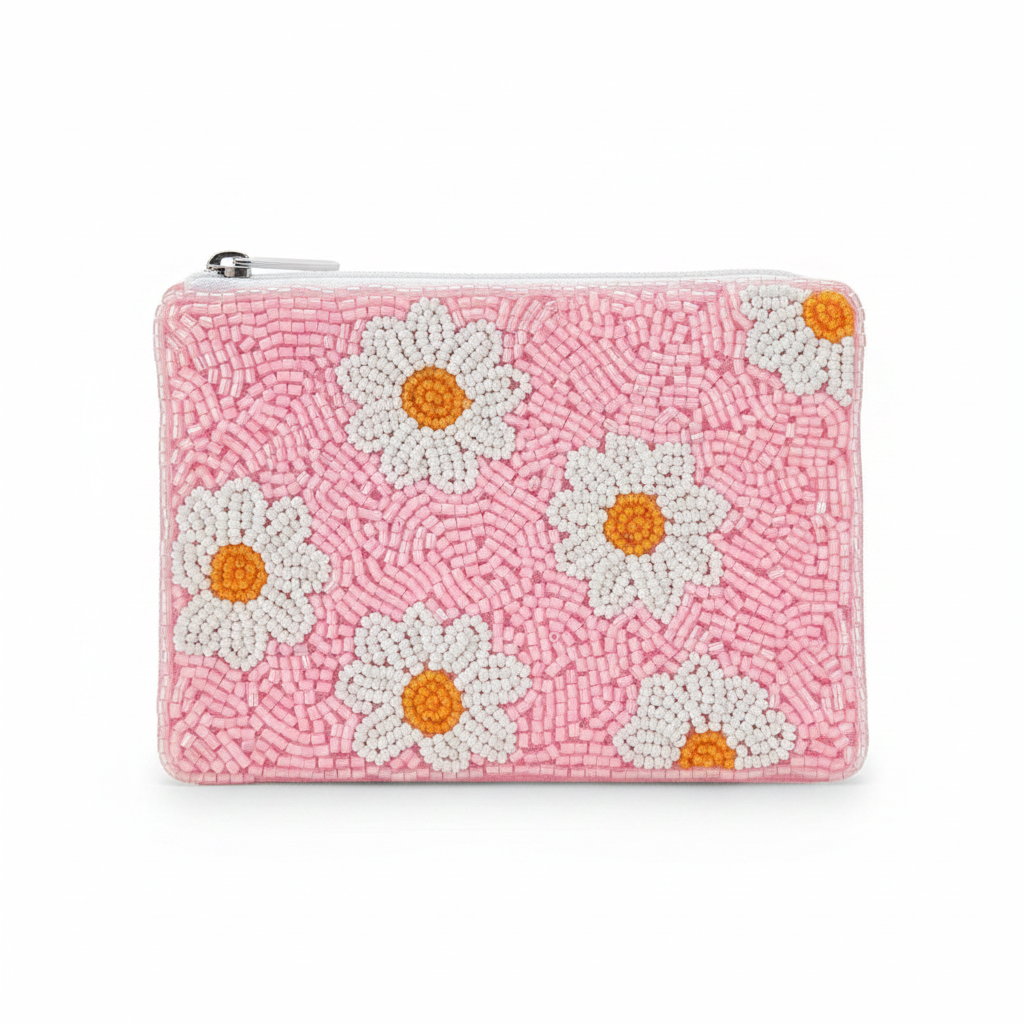 Flowers coin purse