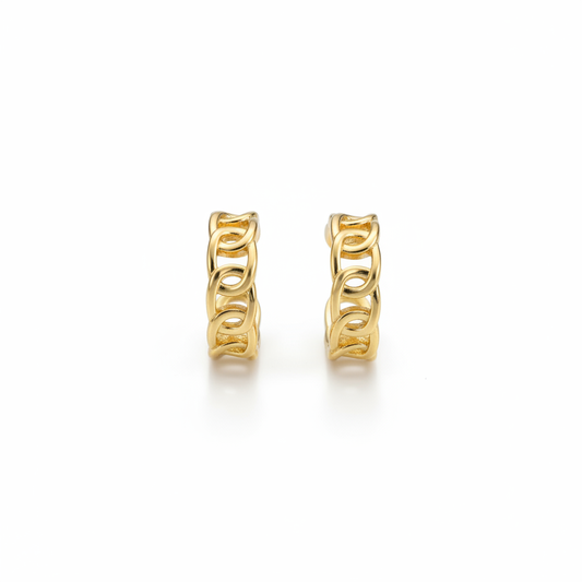 .925 Sterling Silver cuff earrings