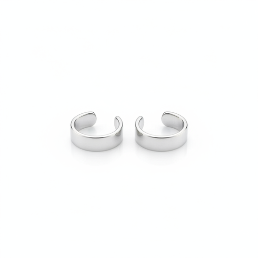 .925 Sterling silver cuff earrings