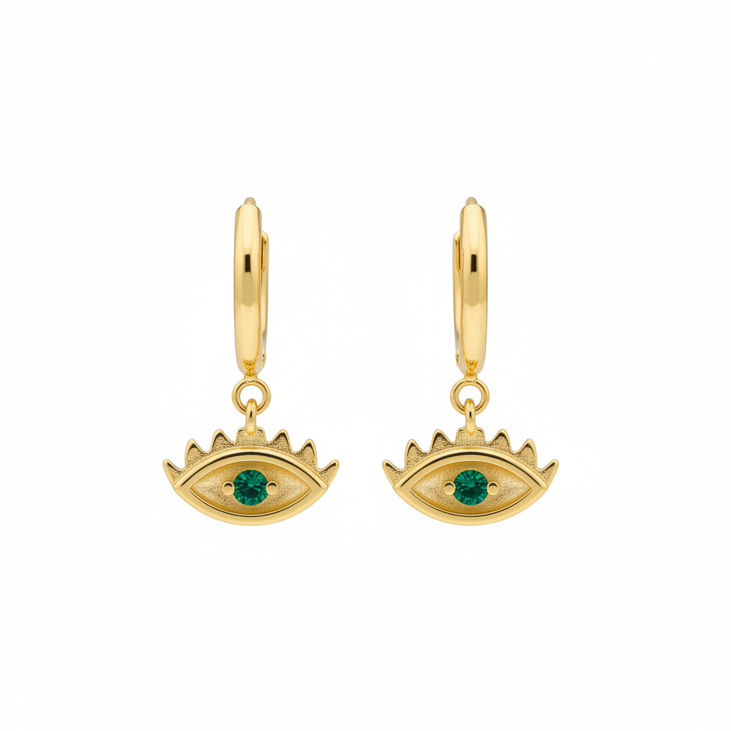 Green evil eye sin fondo