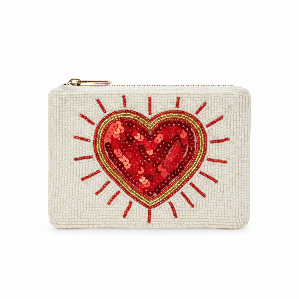 Heart coin purse