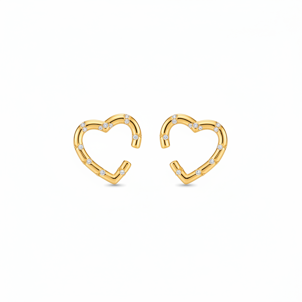 Heart cuff dorado