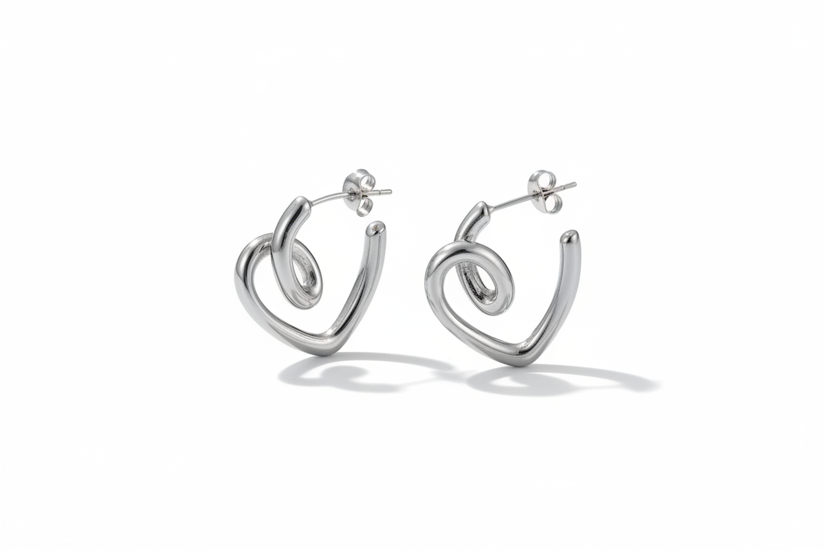 Hoop abstract silver