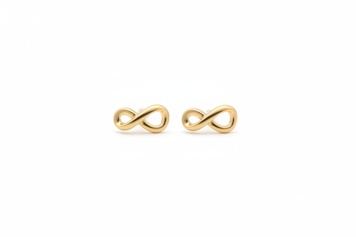 Infinity studs - gold